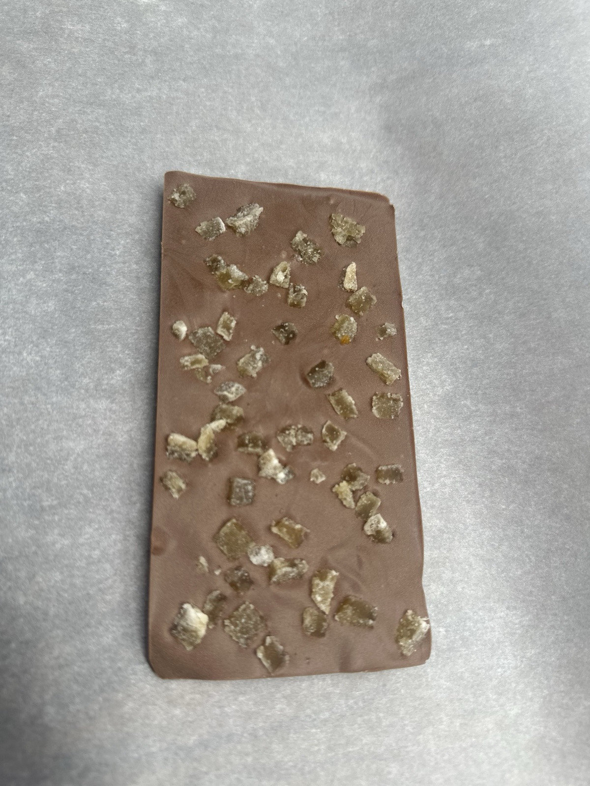 Unique Bite milk Chocolate Bar with ginger 2.80 oz .