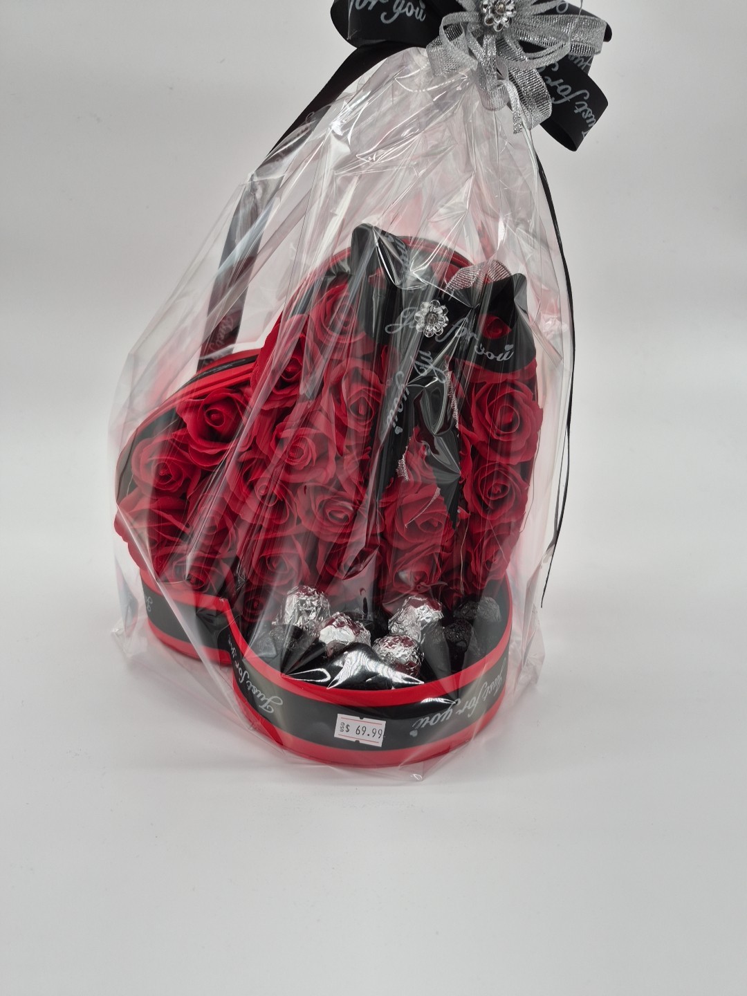 Red Roses Chocolates Valentines Box
