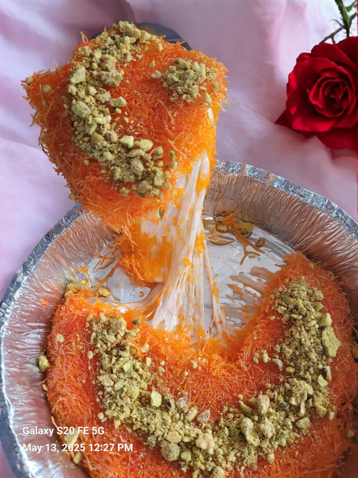 Fresh kunafa Dessert