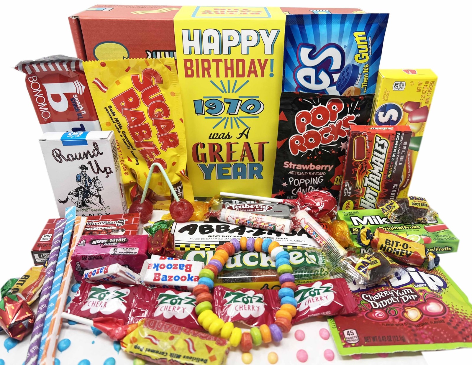 1970 Retro Candy Gift for 56th Birthday – Nostalgic Sweets for Men & Women
