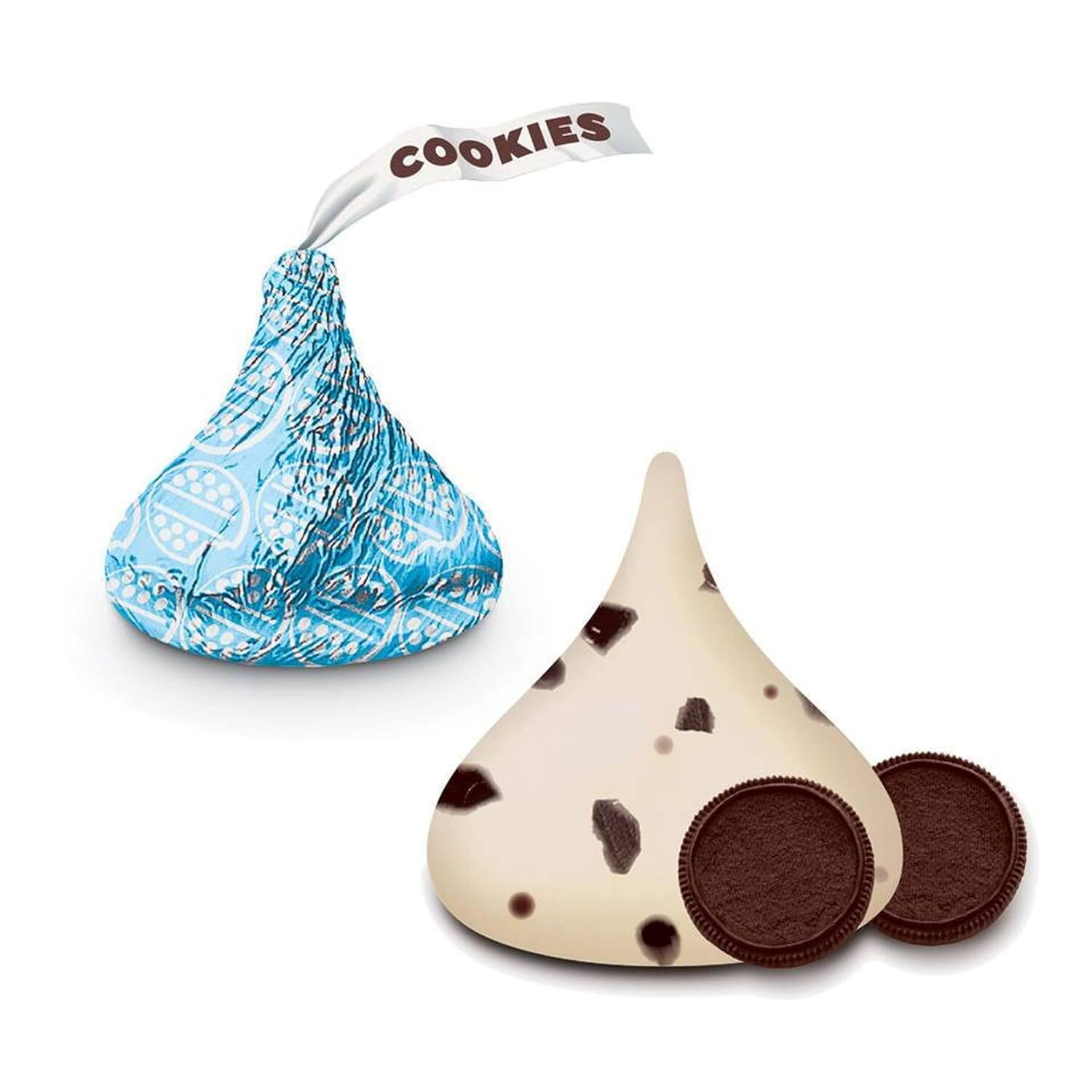KISSES HUGS WHITE CREME & COOKIES & CREME MIX Chocolate Candies, BULK BAGS VALUE