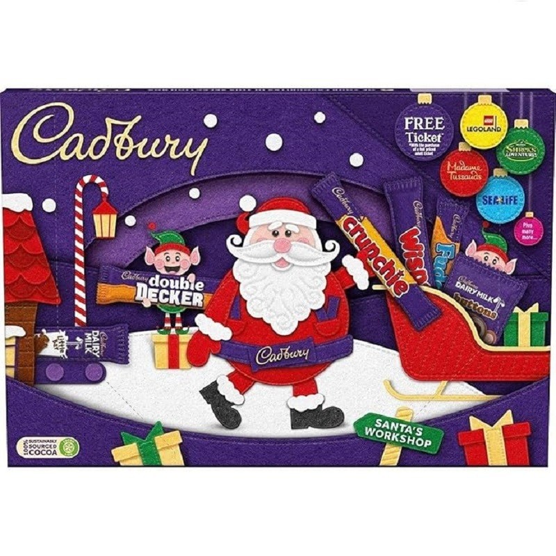 Cadbury Chocolate Medium Santa Selection Box 125g (Pack of 2)