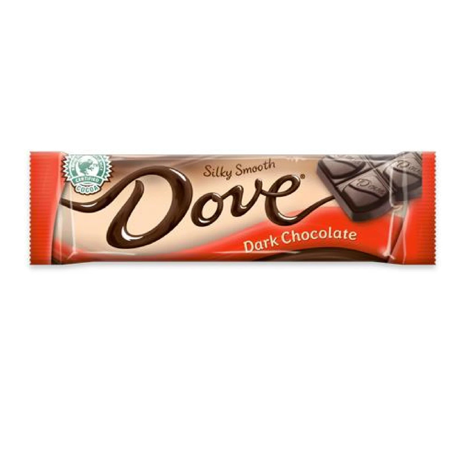 DOVE Dark Chocolate Candy Bars 1.44 oz Full Box 18 Packs Silky Smooth