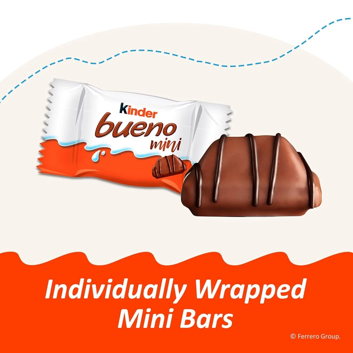 Kinder Bueno Mini Crispy Wafer with Creamy Nut Filling Milk Chocolate (1 Pound)