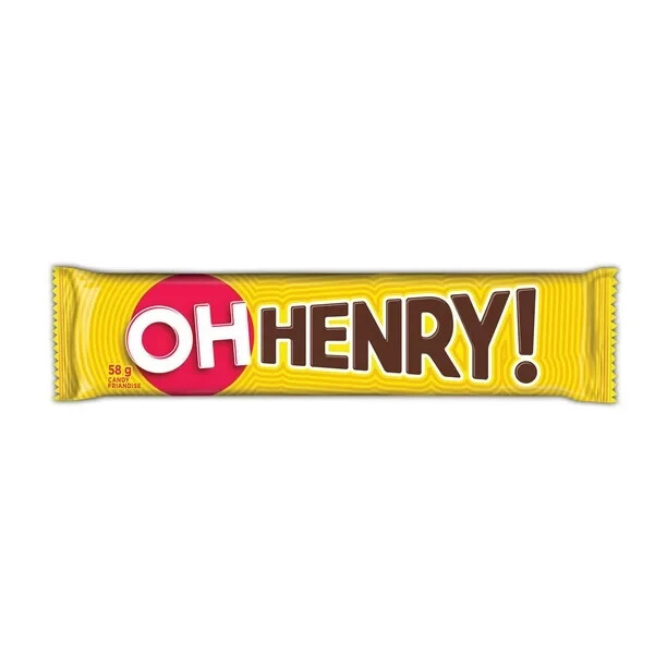 OH HENRY FULL SIZE CHOCOLATE BARS- 24x 58g FULL SIZE – FRESH & SECURE