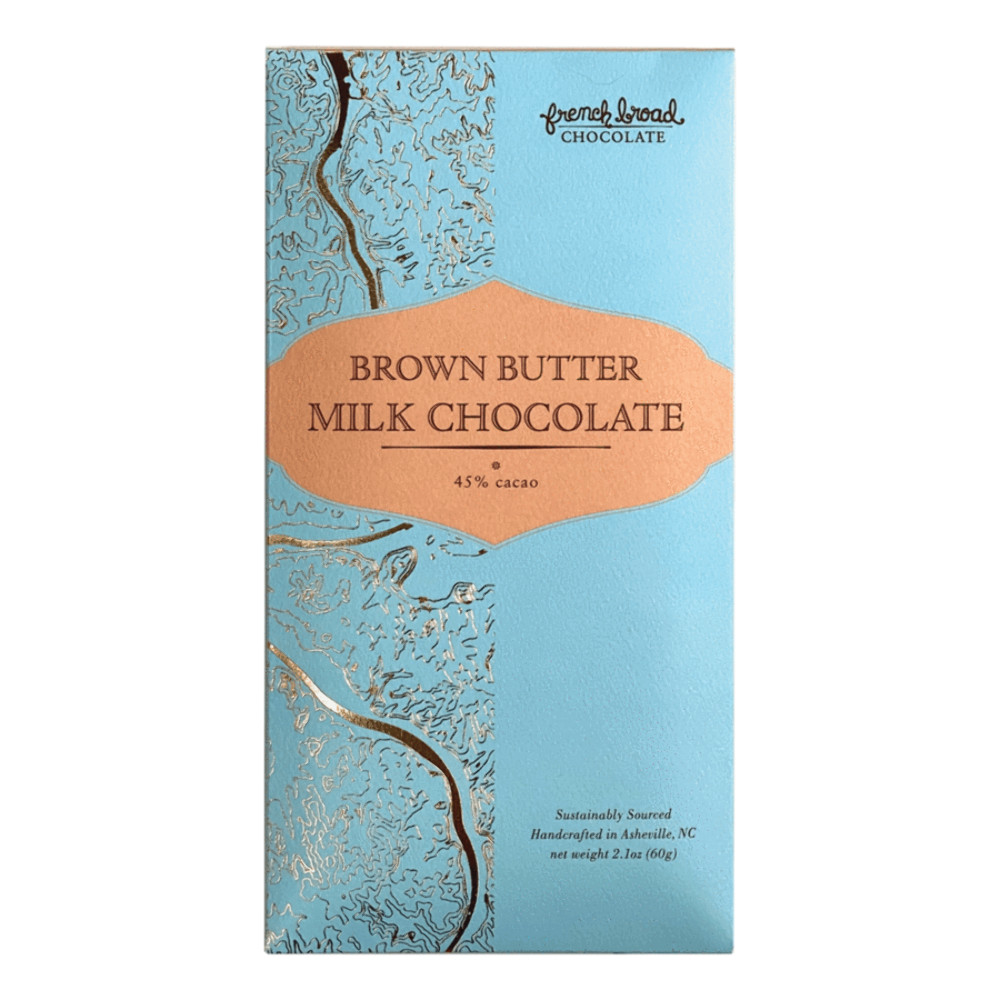 French Broad 45% Brown Butter Milk Chocolate Bar