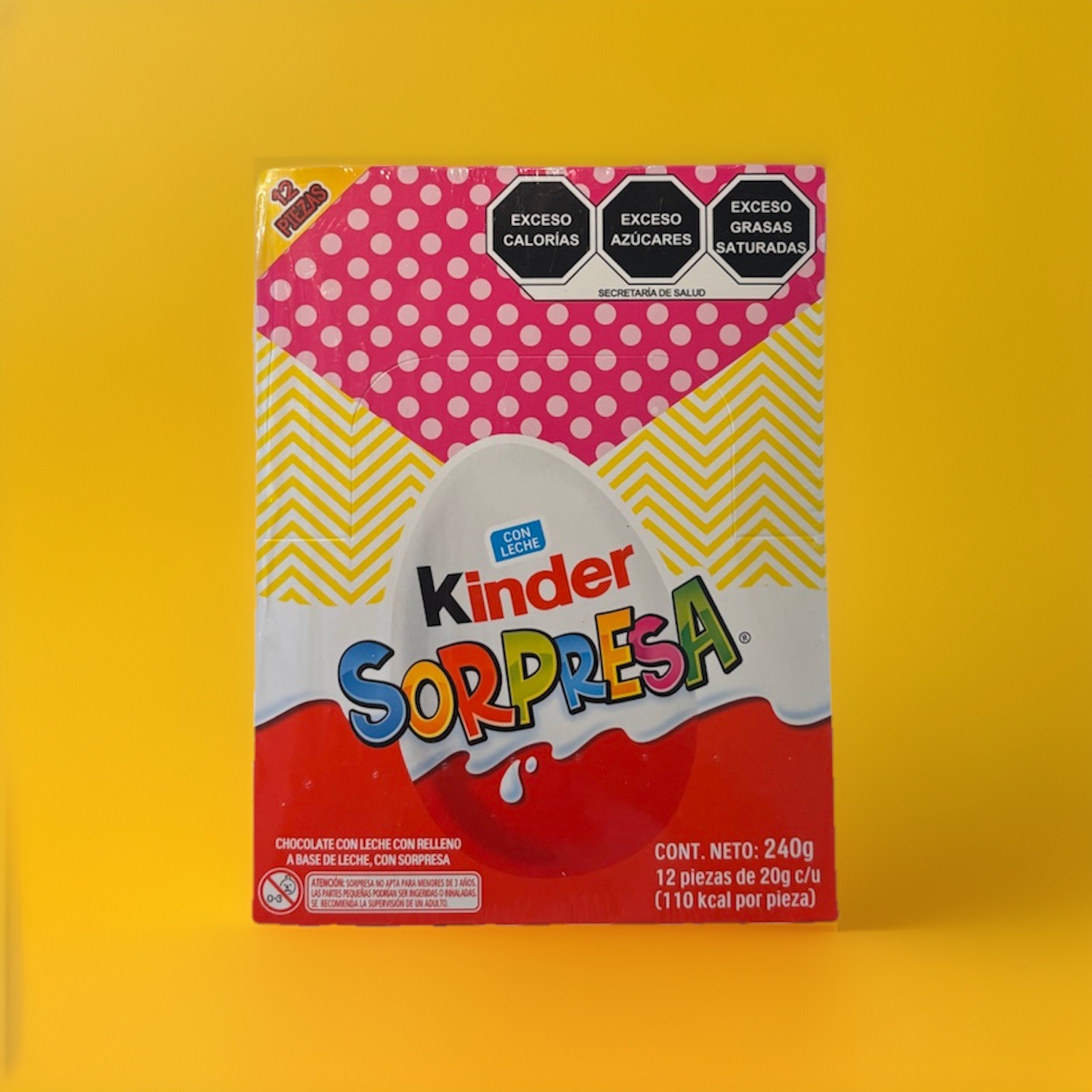 Kinder Surprise Chocolate Eggs Box of 12 – Milk Chocolate (Doll Surprise) Eggs
