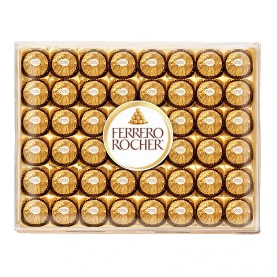 Ferrero Rocher Fine Hazelnut Chocolates Gift Box 48 Pieces 21.2 oz