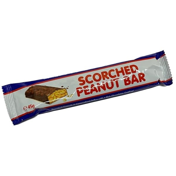 Scorched Peanut Bar 45g x 6 Halloween Treats Party Favours Aussie Old Time Fav