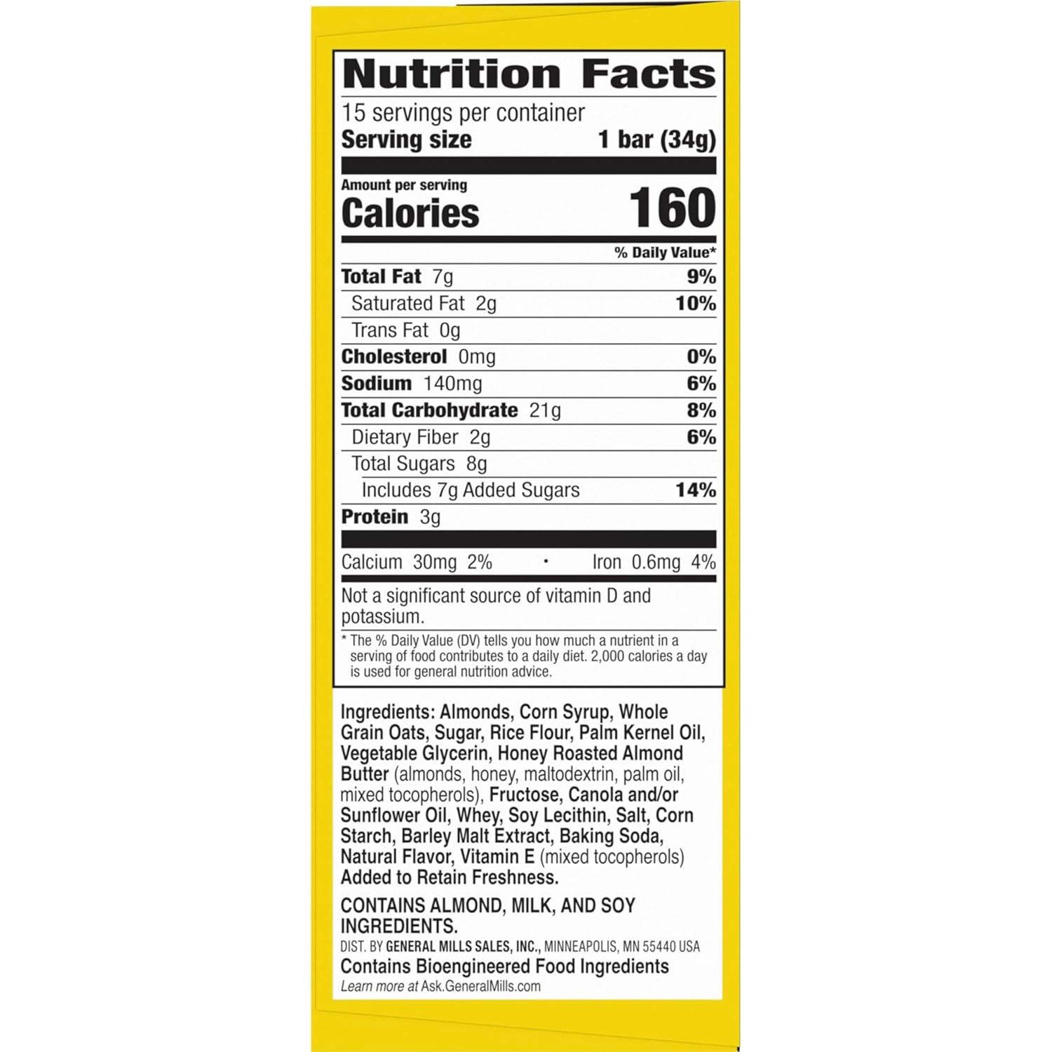 Nature Valley Sweet and Salty Nut Granola Bars, Dark 15 Count (Pack of 1)