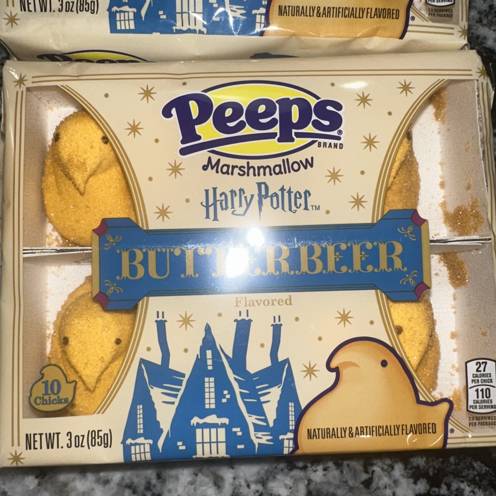 2pc Set 3oz/10ct per Box PEEPS x Harry Potter Butterbeer Chicks Fun Easter Candy