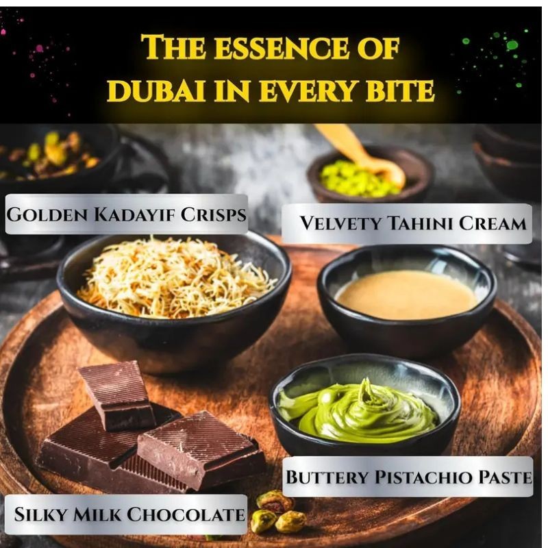 3 Packs Viral BeeMax Dubai Chocolate Bar | Luxurious Middle Eastern Indulgence |