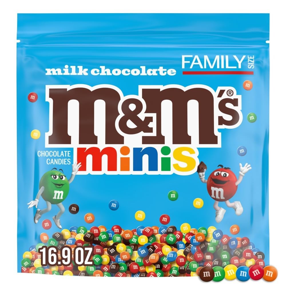MINIS Milk Chocolate Candy Assortment, Family Size, 16.9 oz Resealable Bulk C…