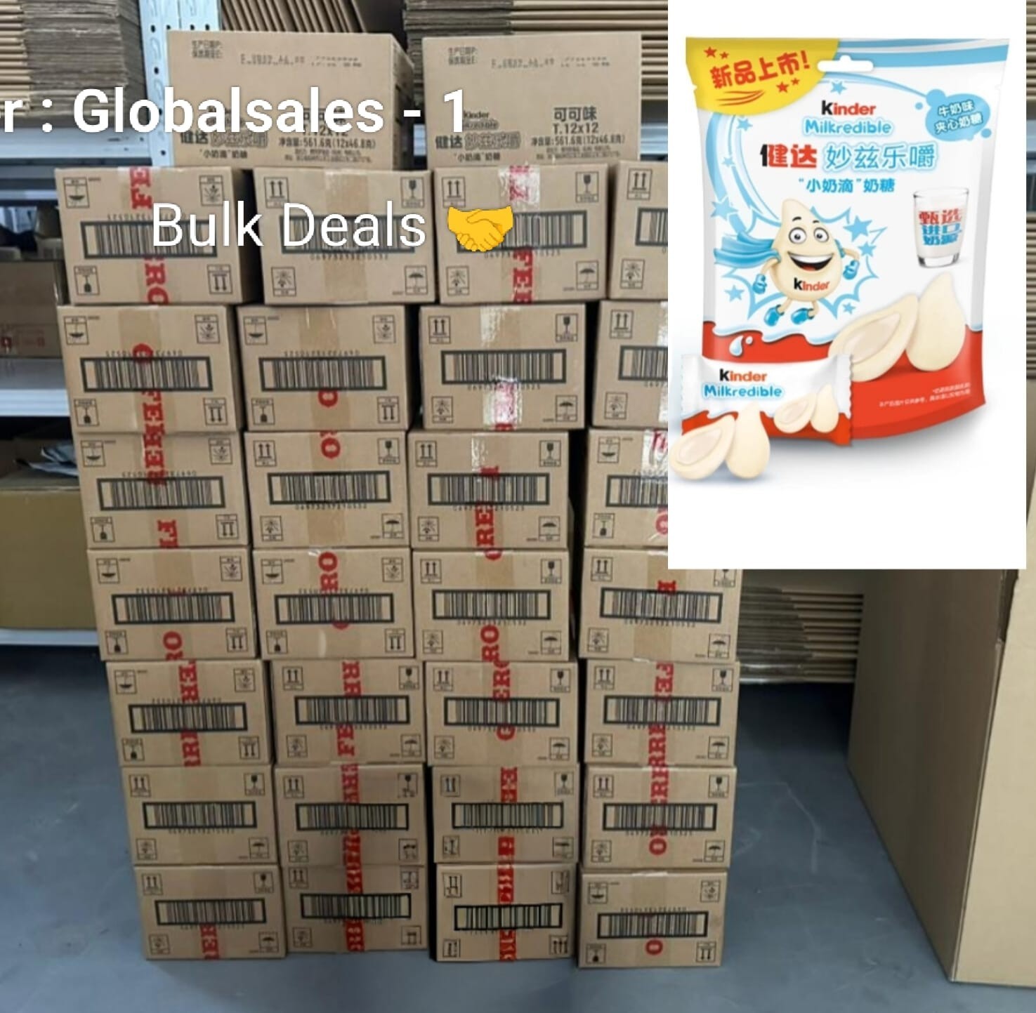 New Kinder Milkredible Milky Flavor / Kinder China, 264 pcs, each 47g