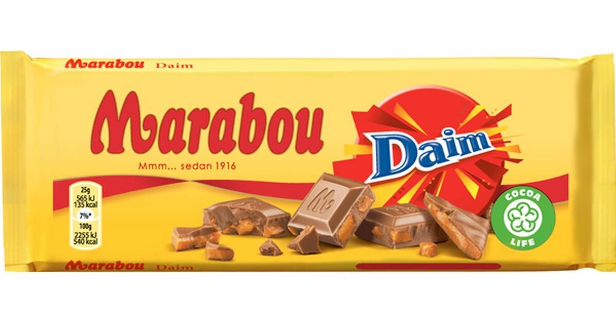 Daim Chocolate Bar Many Flavors 100 gram Made in Sweden