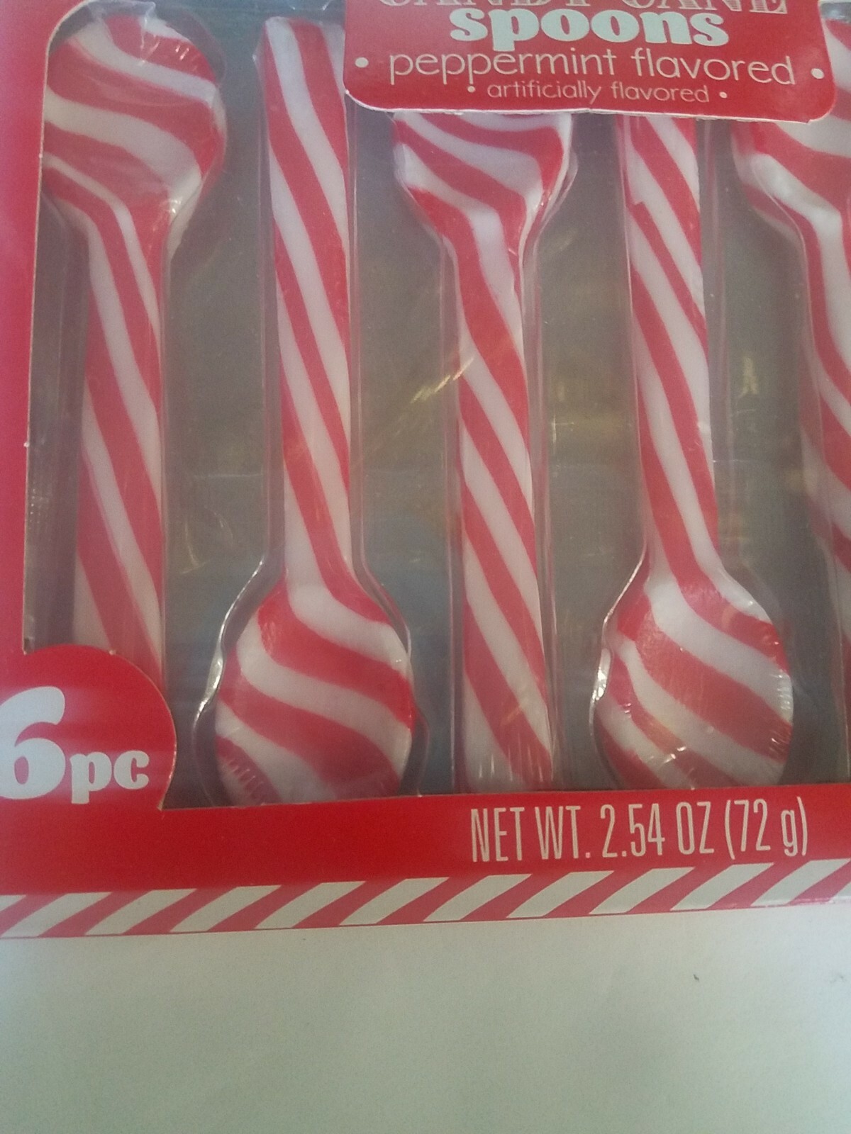 Candy Spoon Peppermint Flavor 6 PC A Pack