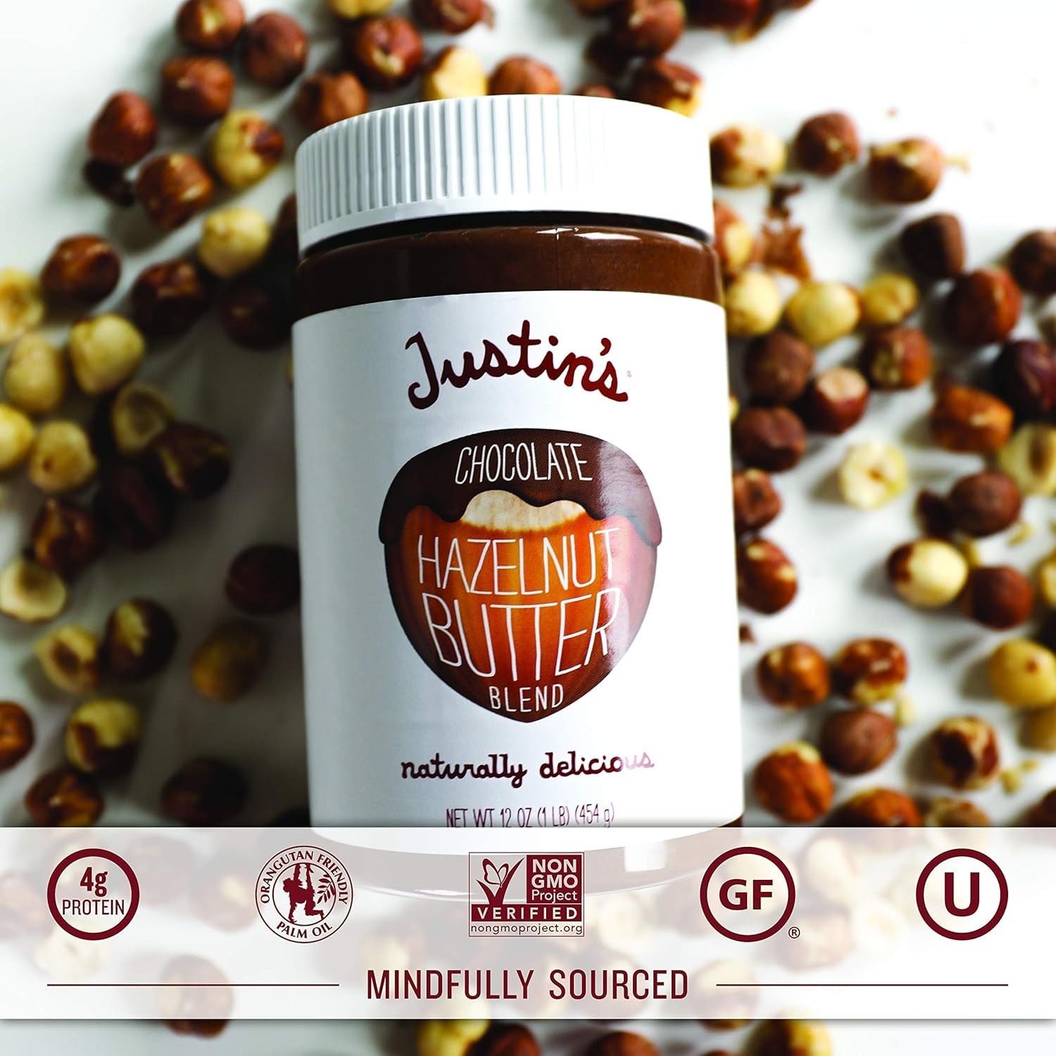 Rich and Creamy 16 Ounce Gluten-Free Chocolate Hazelnut & Almond Butter Delight