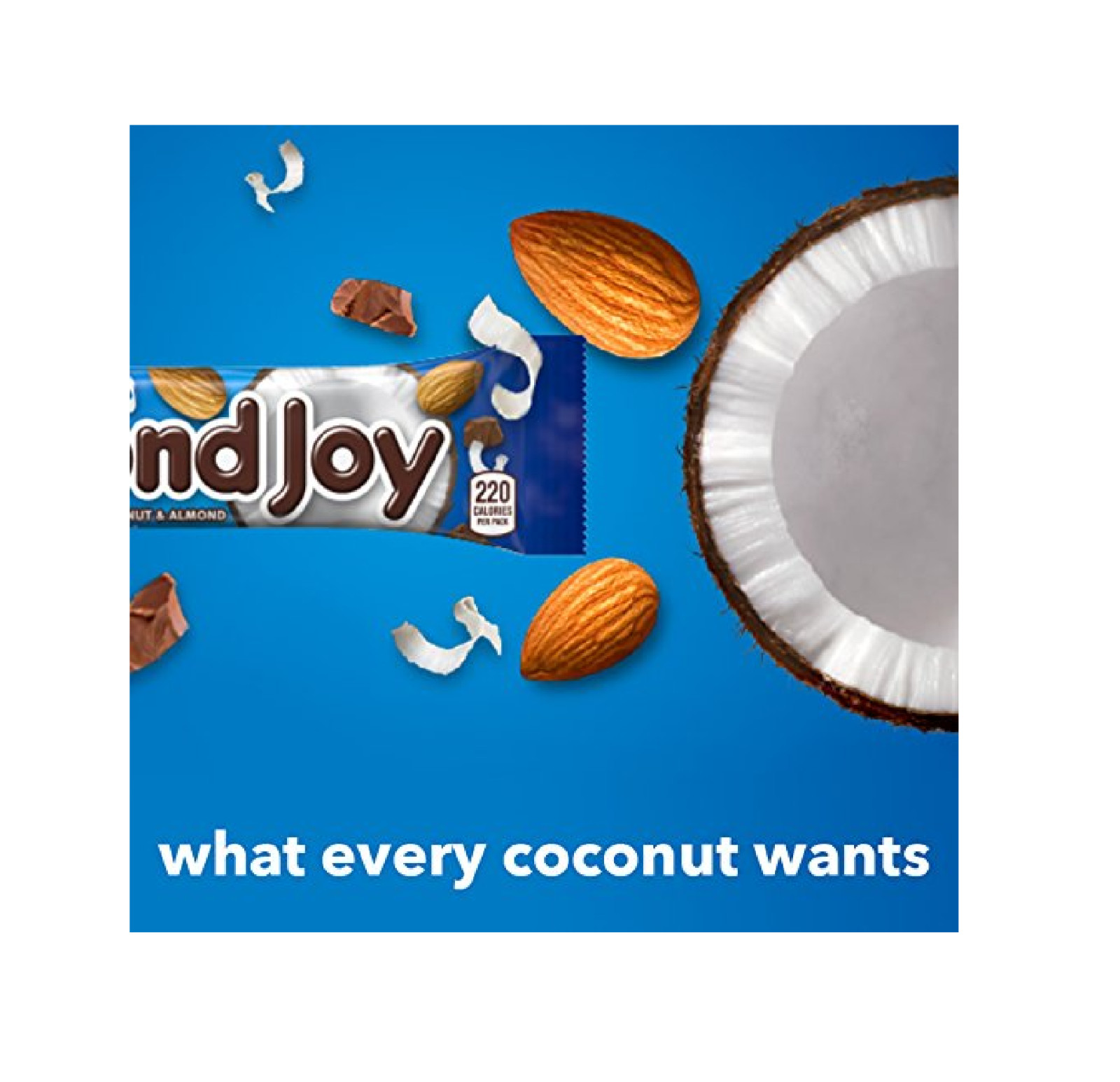 Almond Joy Chocolate Coconut Candy Bar Pack of 36, 1.61 Ounce Bars