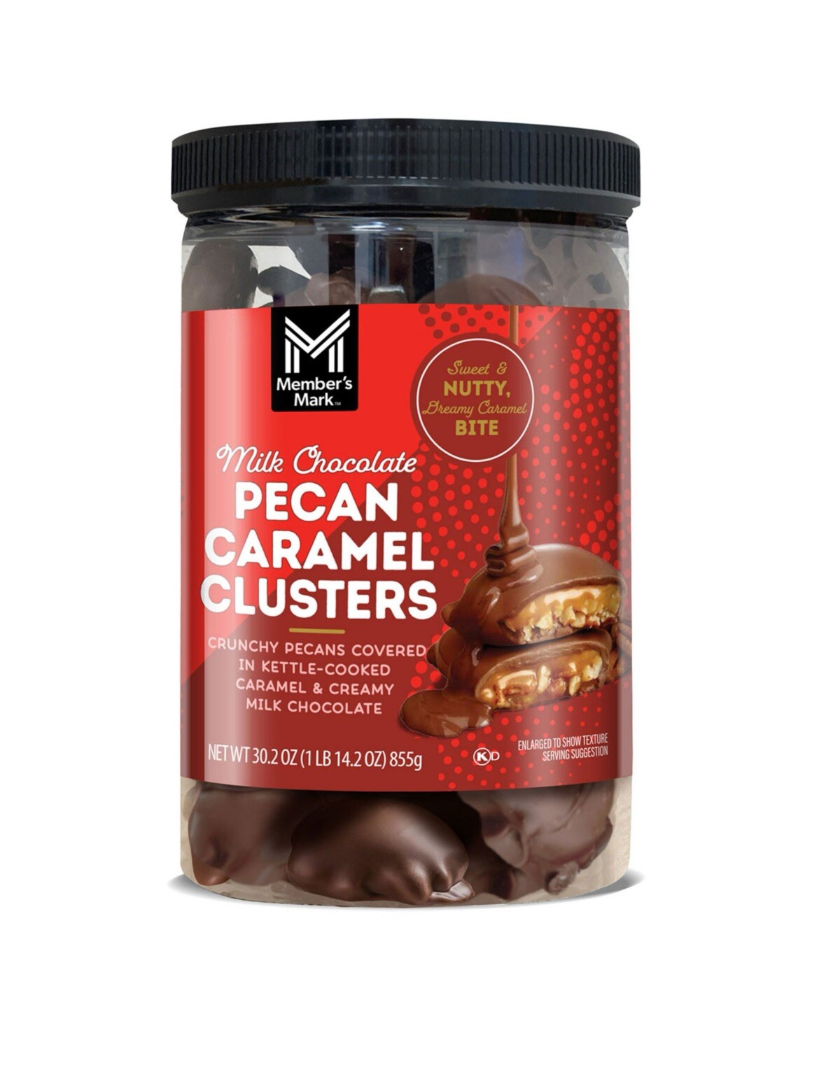 Member’s Mark Milk Chocolate Pecan Caramel Clusters, 30.2 Ounce