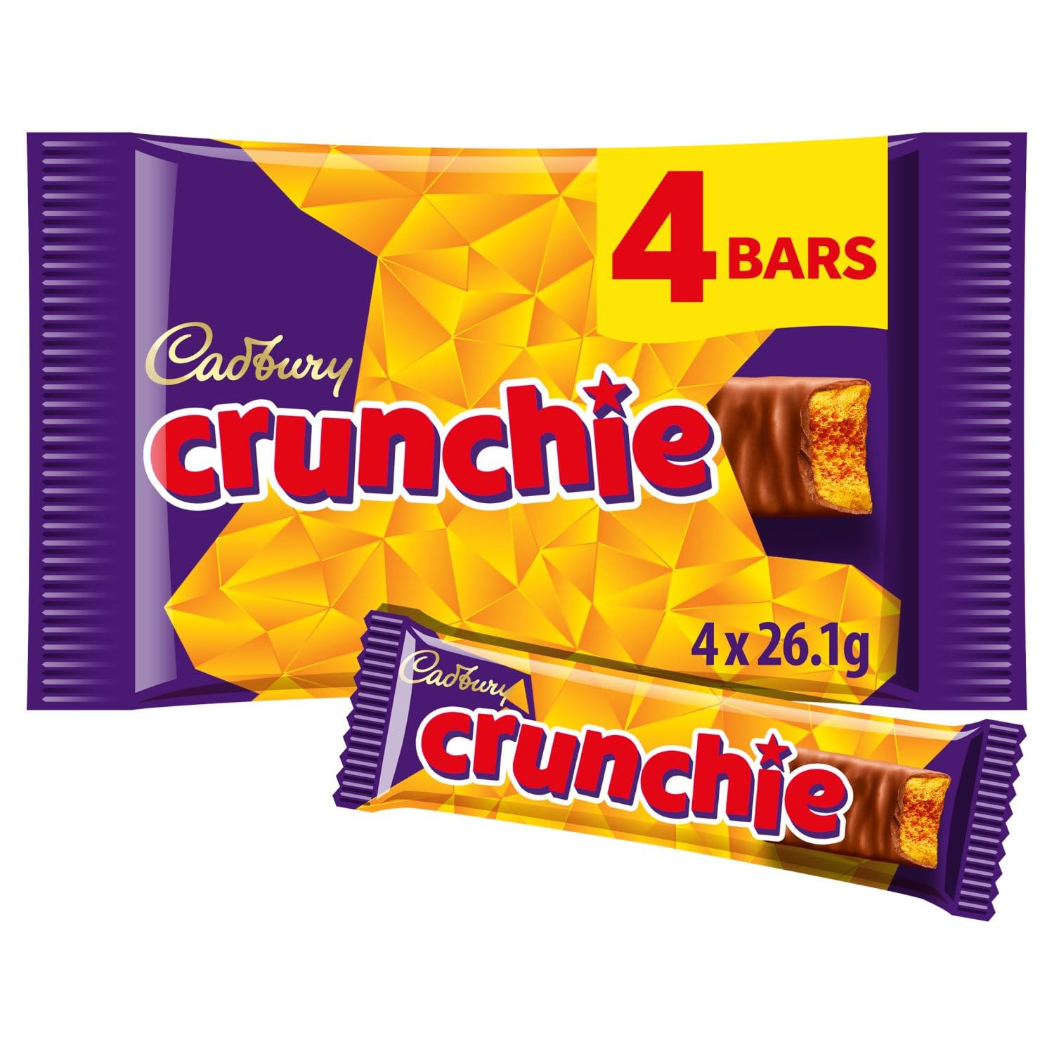 Original Crunchie Chocolate Bar Pack, Candy Imported from the UK England the Be