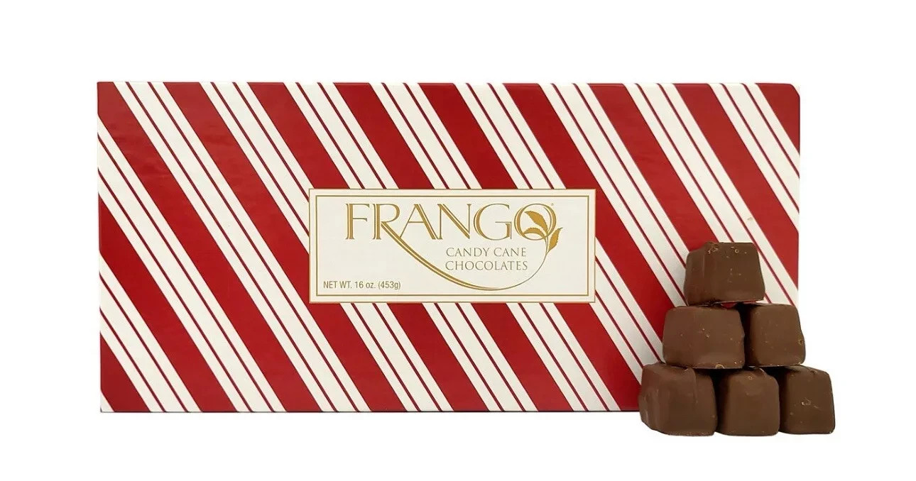 Frango Milk Mint Chocolates 45Pc Candy Cane 1 LB Box of Chocolates