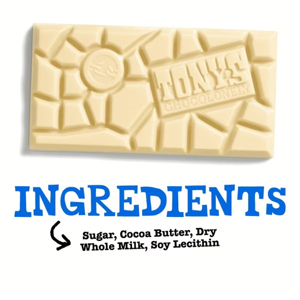 Tony’s Chocolonely White Chocolate Bar – 6.35oz