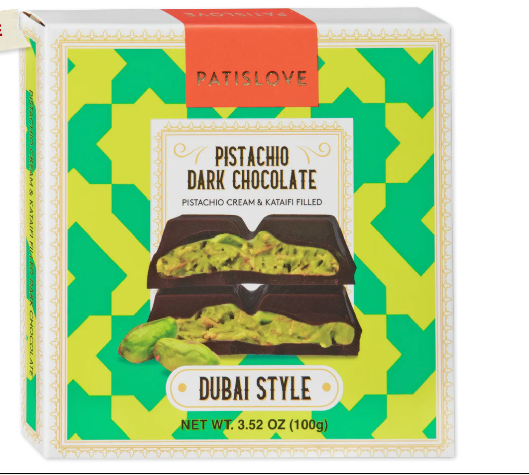 4 Packs Trader Joe’s Patislove Pistachio Dark Chocolate Dubai Style 3.52 Oz Each