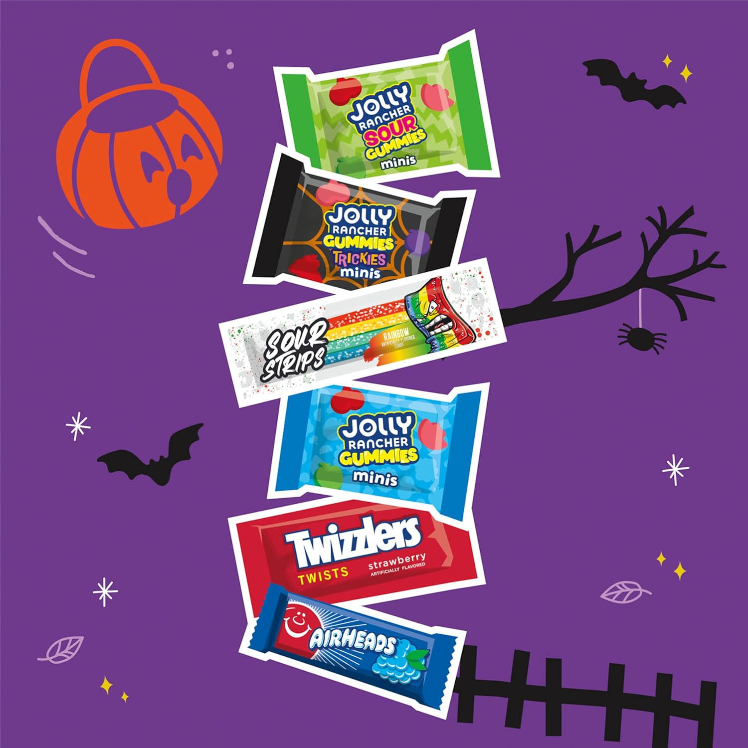 Hershey Assorted Fruit Flavored, Halloween Candy Variety Bag, 24.39 Oz (70 Piece