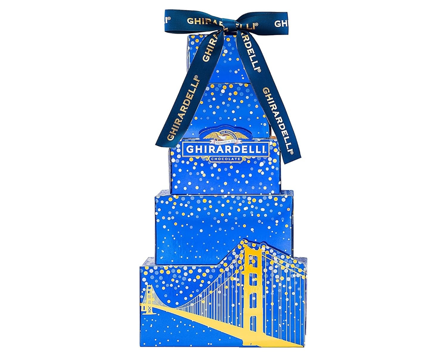 Ghirardelli Gourmet Chocolate Gift Tower – Kosher Delights in Elegant Design