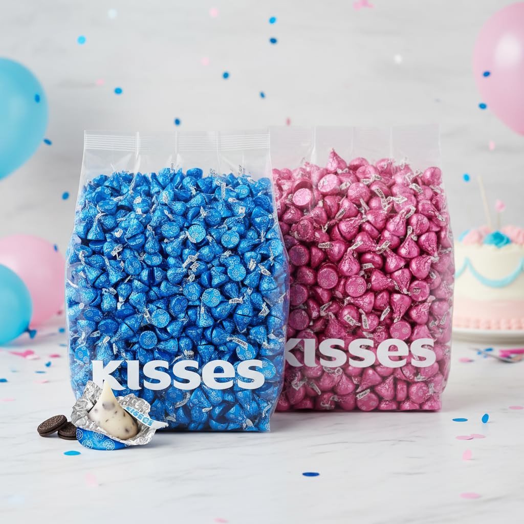 Cookies and Cream Kisses Bulk Candy 200 Pieces – Bulk Chocolate Individually Wra