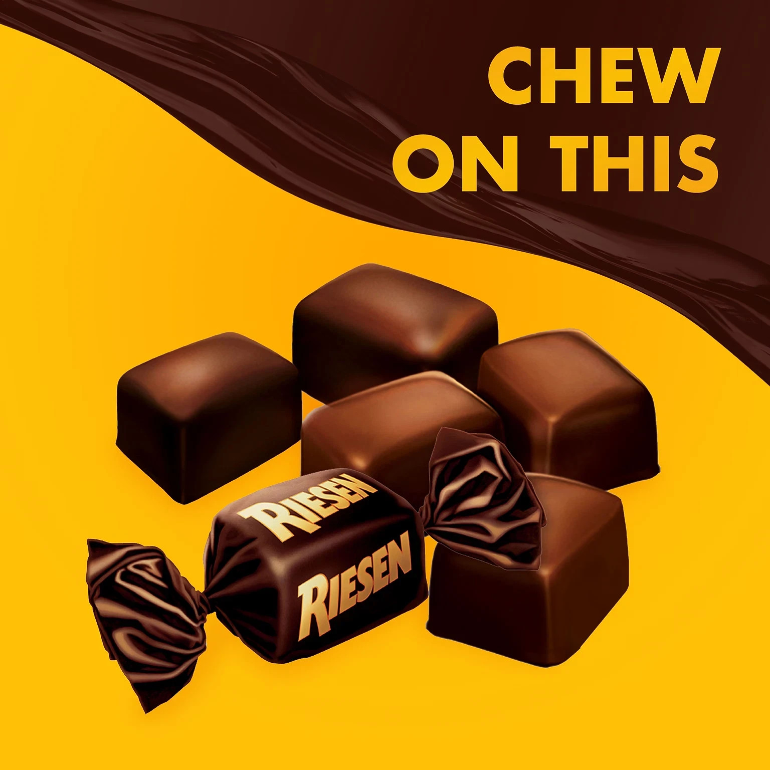 RIESEN Chewy Caramel Covered in Rich European Chocolate Bulk Candy (4 Pounds)