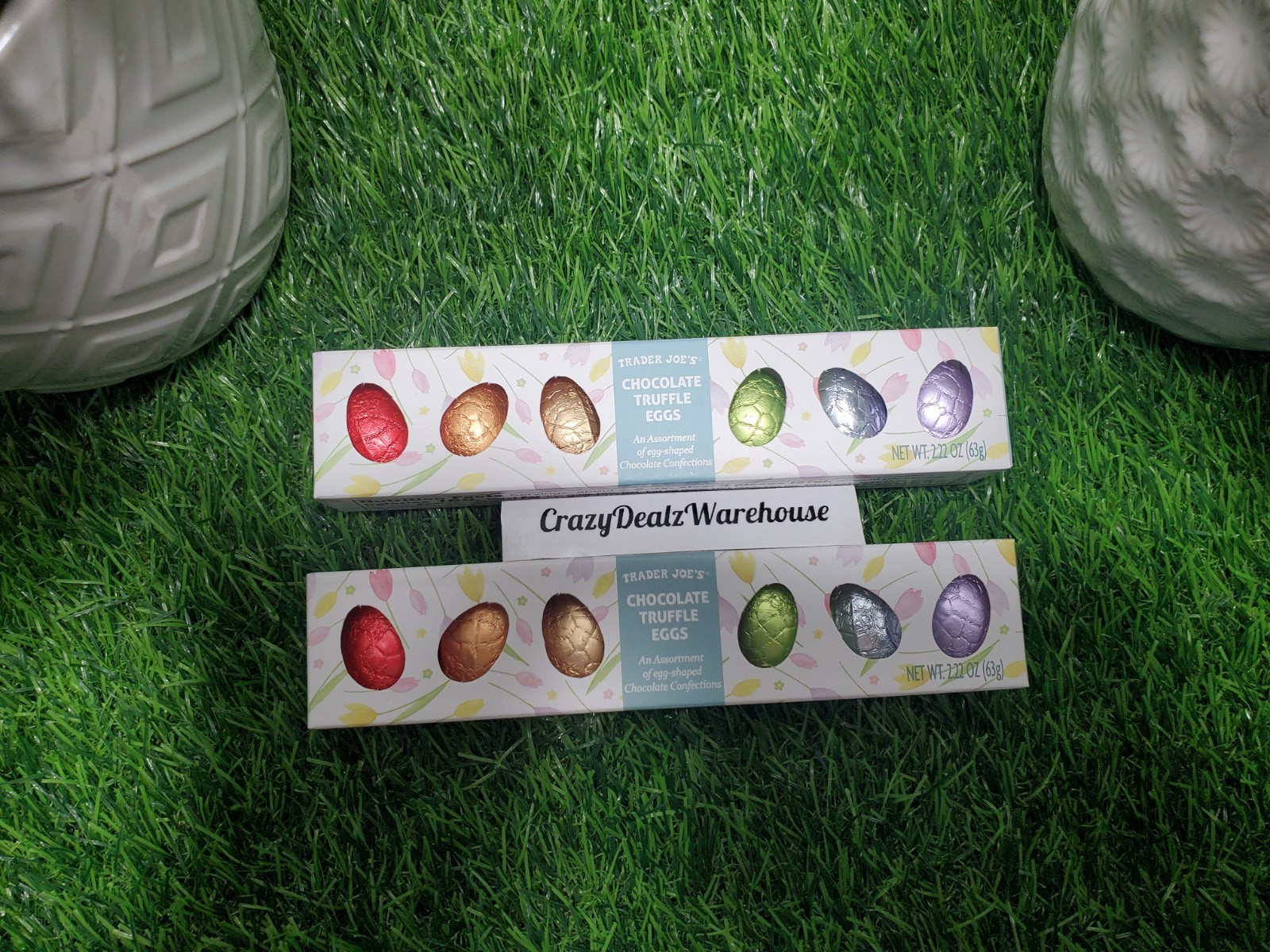 Trader Joe’s Chocolate Truffle Eggs 2.22oz 63g Assorted Flavors 2 – Boxes 🍫New