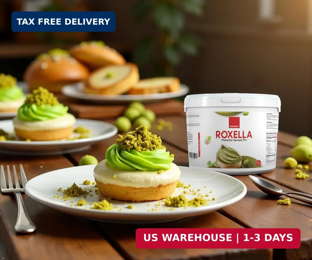 Pistachio Cream Spread 17% – Pistachio Cream Spread for Dubai Chocolate, Baking,