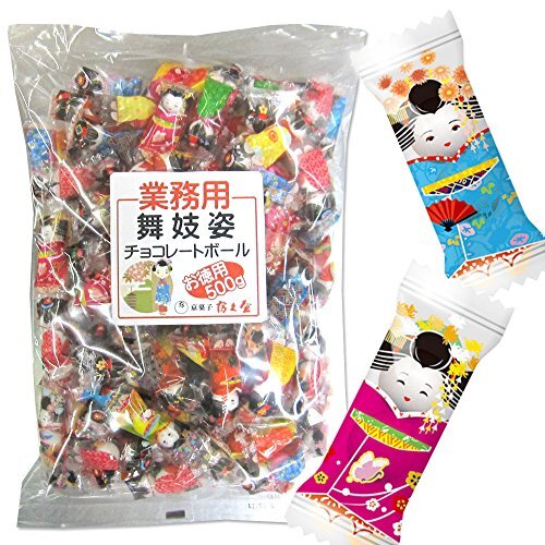 “Commercial Maiko figure chocolate (500g ON)” souvenir From Japan