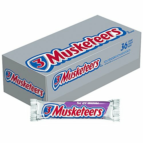 3 MUSKETEERS Chocolate Singles Size Candy Bars 1.92-Ounce Bar 36-Count Box