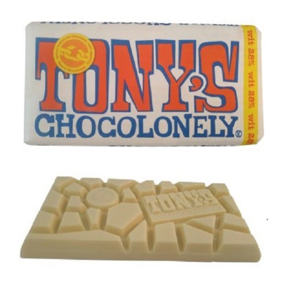 Tony’s Chocolonely | White Chocolate Bar | Tony’s Chocolonely White | 6.3 Oz
