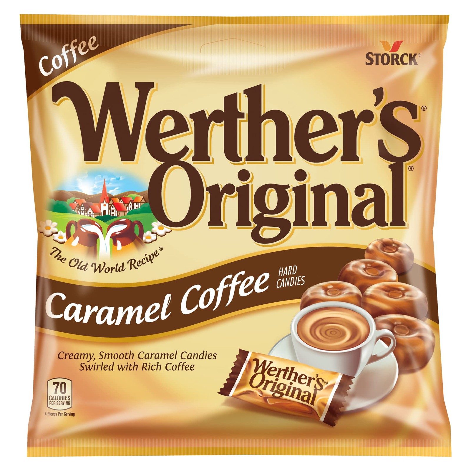 Hard Caramel Coffee Candy 2.65 Oz Bags, 12 Pack – Sweet Treats for Coffee Lovers