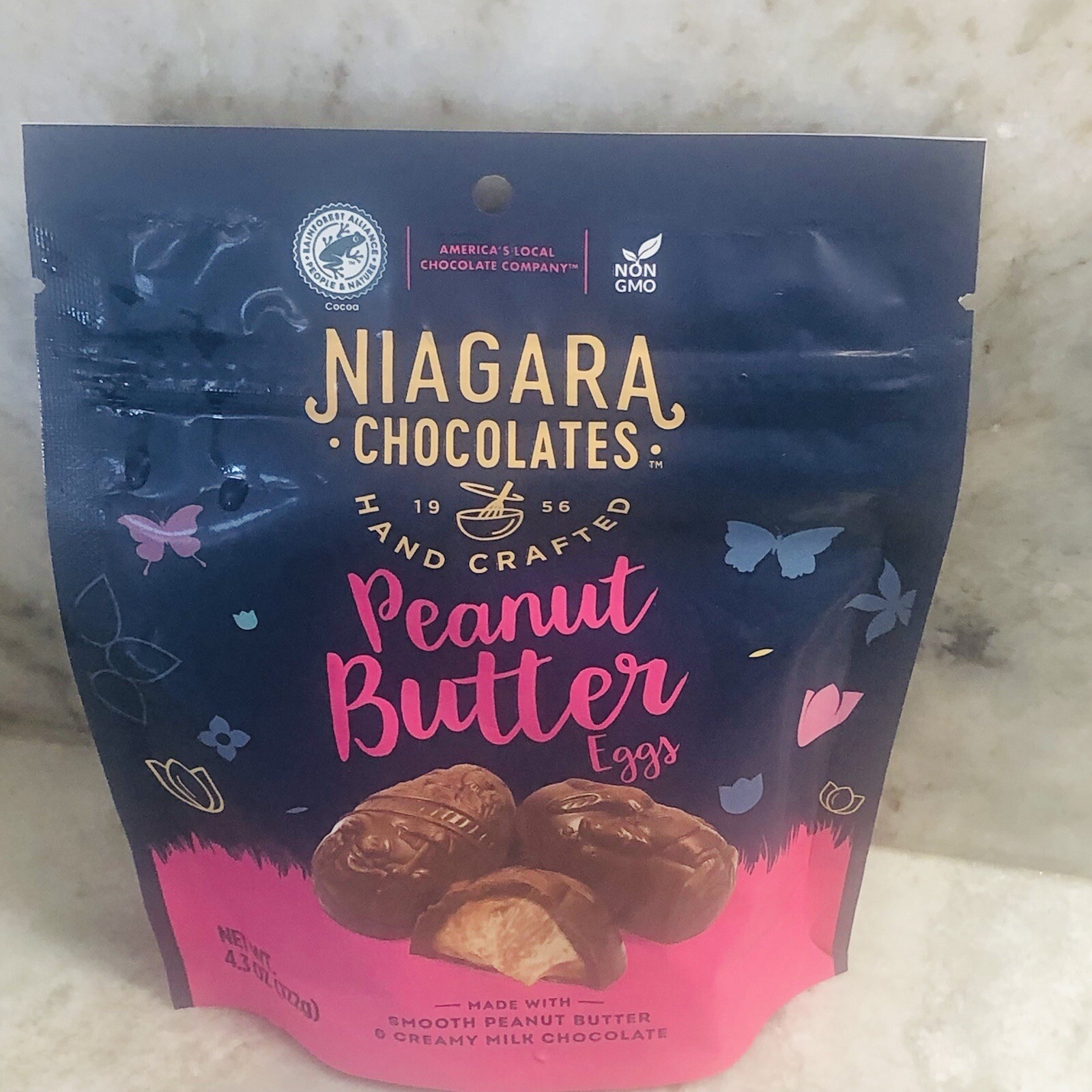 Niagara Chocolates Hand Crafted Peanut Butter Eggs-4.3oz/122g.ShipN24Hours