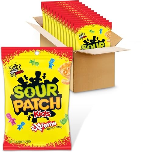SOUR PATCH KIDS Candy, Extreme Flavor, 12 Bags (7.2 oz.)