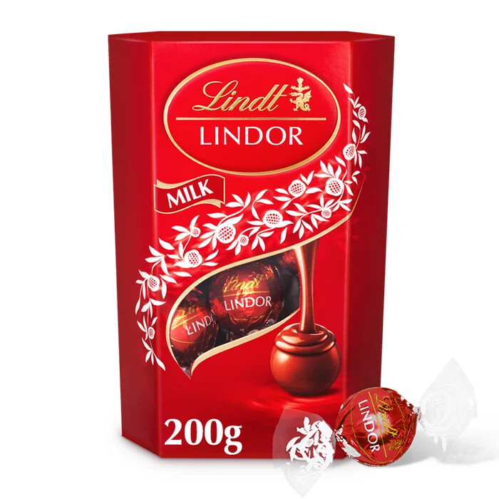 LINDT LINDOR Milk Chocolate Pralines 200g / 7.1oz