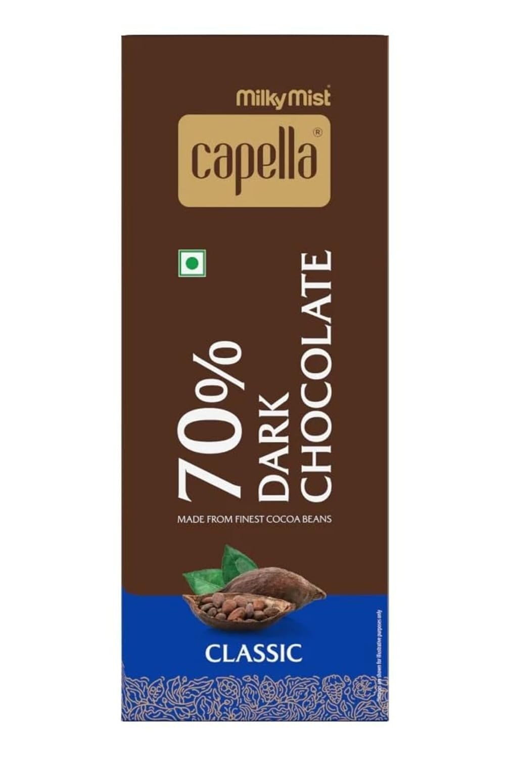 Milky Mist Dark Chocolate 70% Classic – 80g