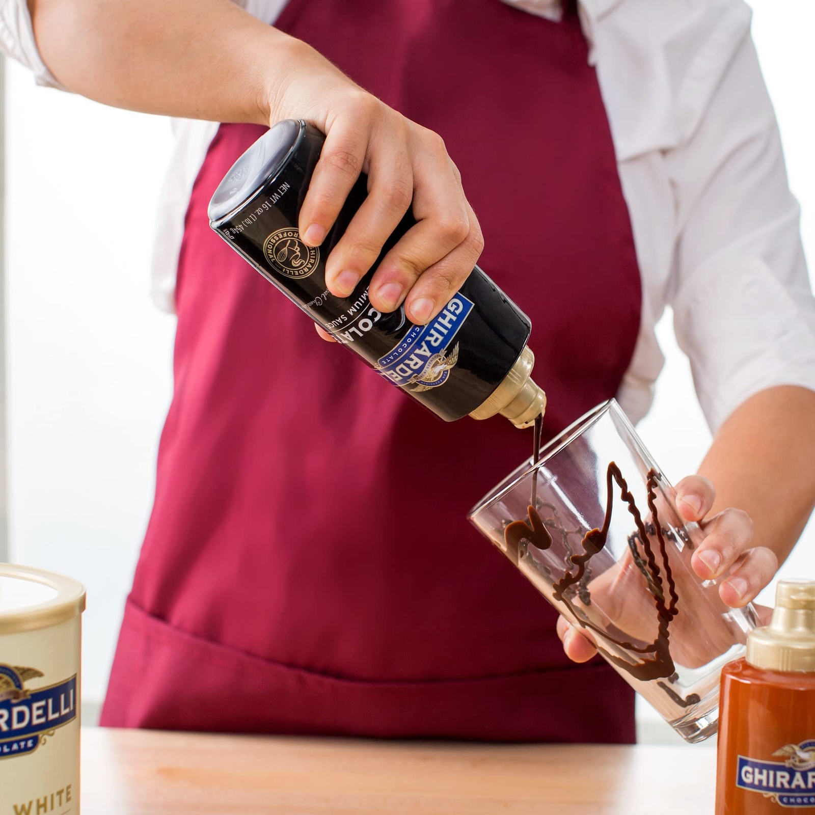 Ghirardelli Chocolate Flavored Sauce 16oz Perfect for Espresso Topping and De…