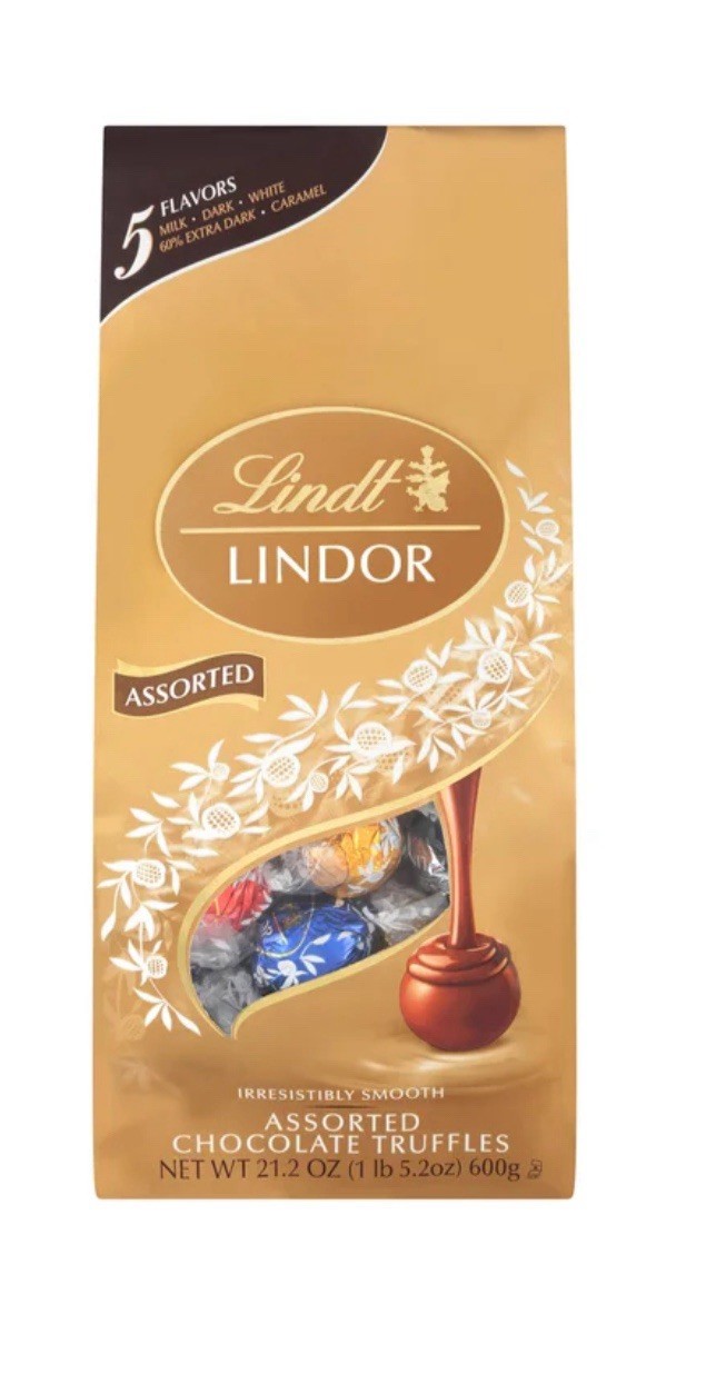 Lindt Lindor Chocolate Truffles Assorted Flavors 21.2 oz Bag 5 Flavors Total NEW