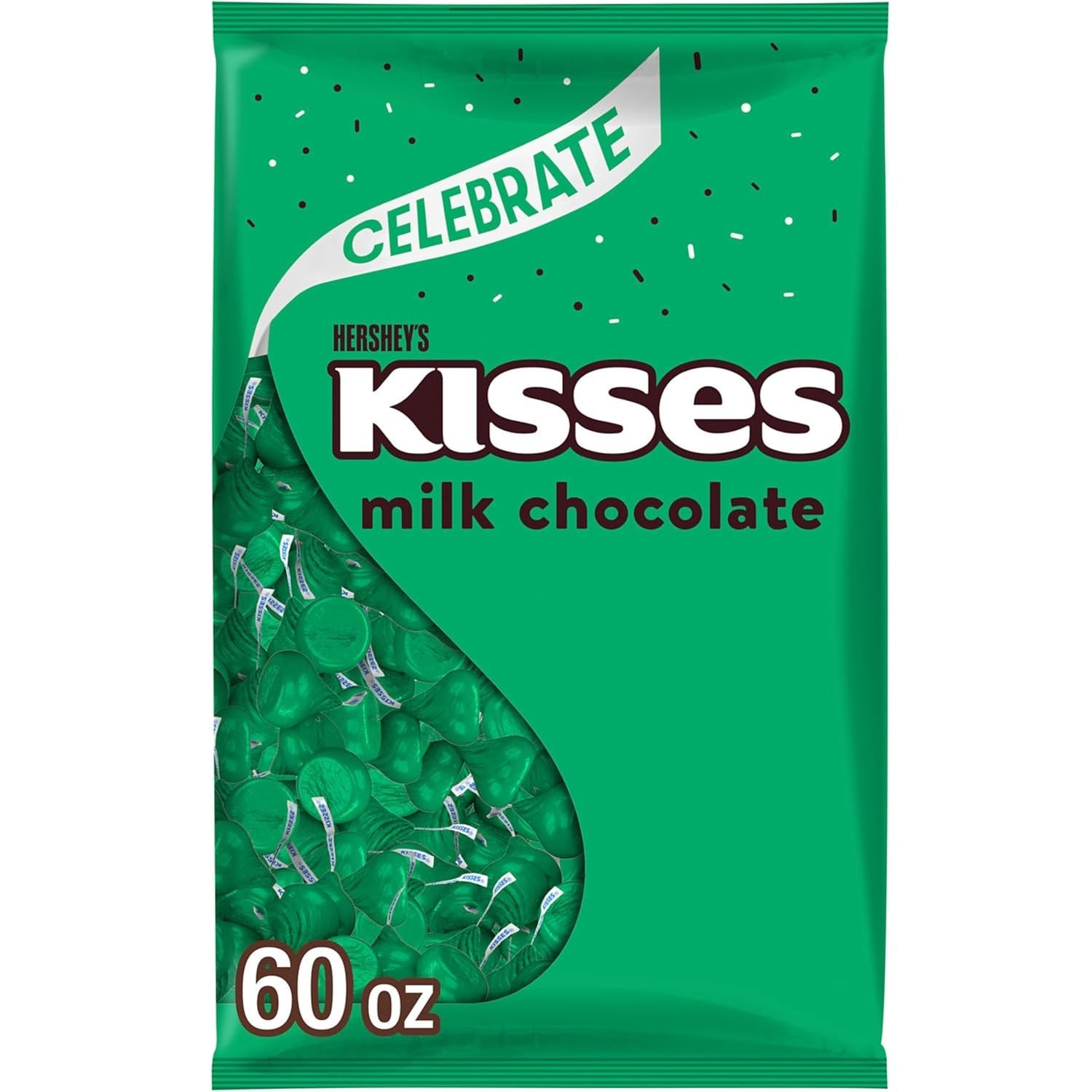 KISSES Milk Chocolate Candy for Celebrations, 60 oz