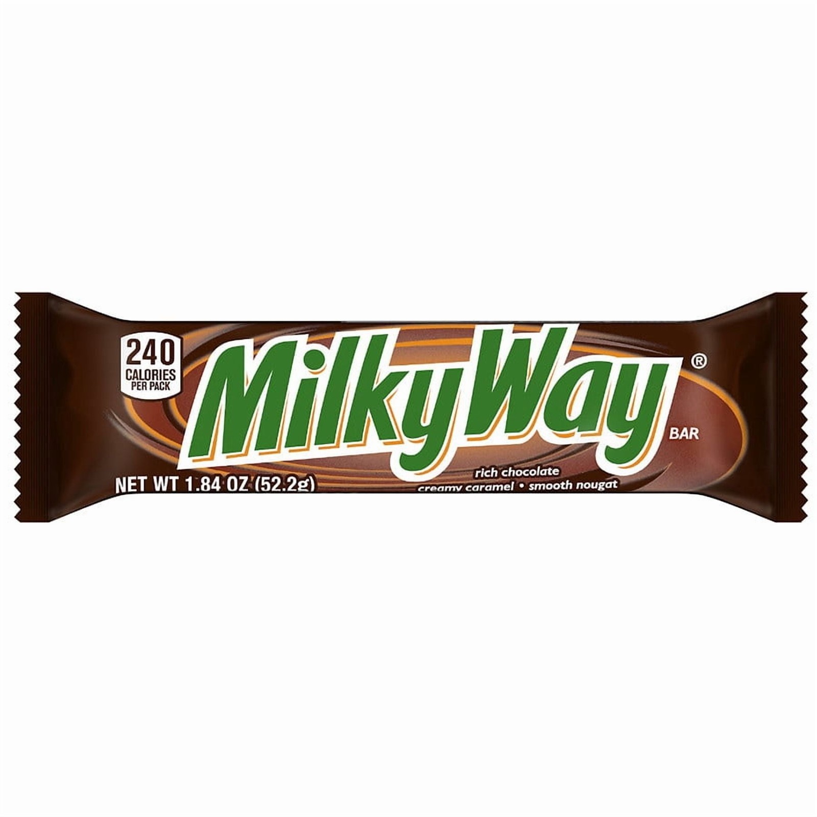 Milky Way Milk Chocolate Singles Size Candy Bars, 1.84 oz