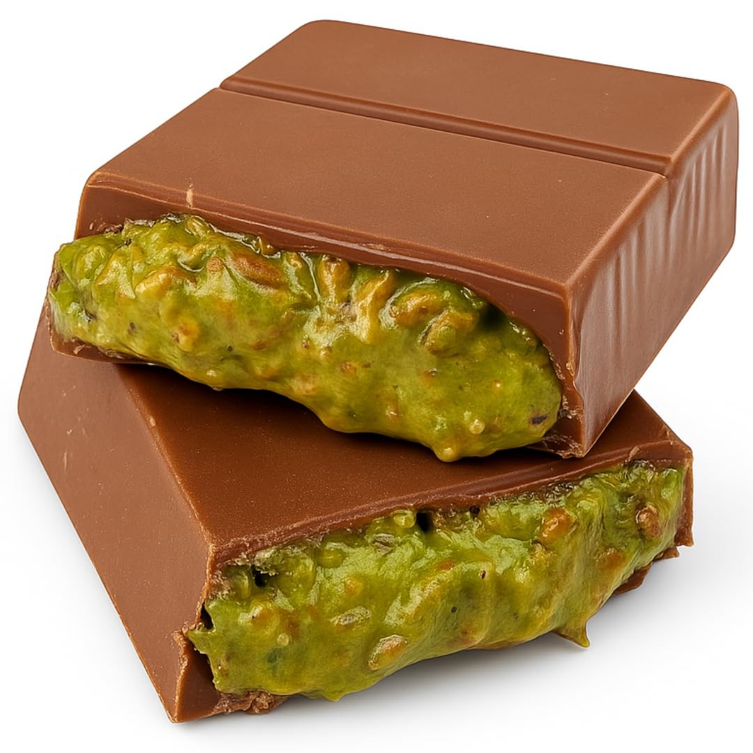 Dubai Chocolate Kunafa Pistachio (The Original), 3.4oz – 95 gr (Pack of 3)
