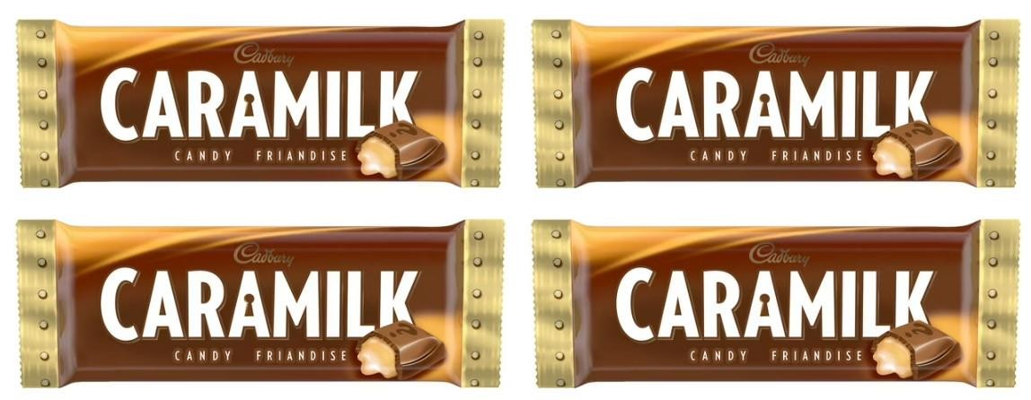 Cadbury Caramilk, Caramel Chocolate Bar, 50g (4 Pack)