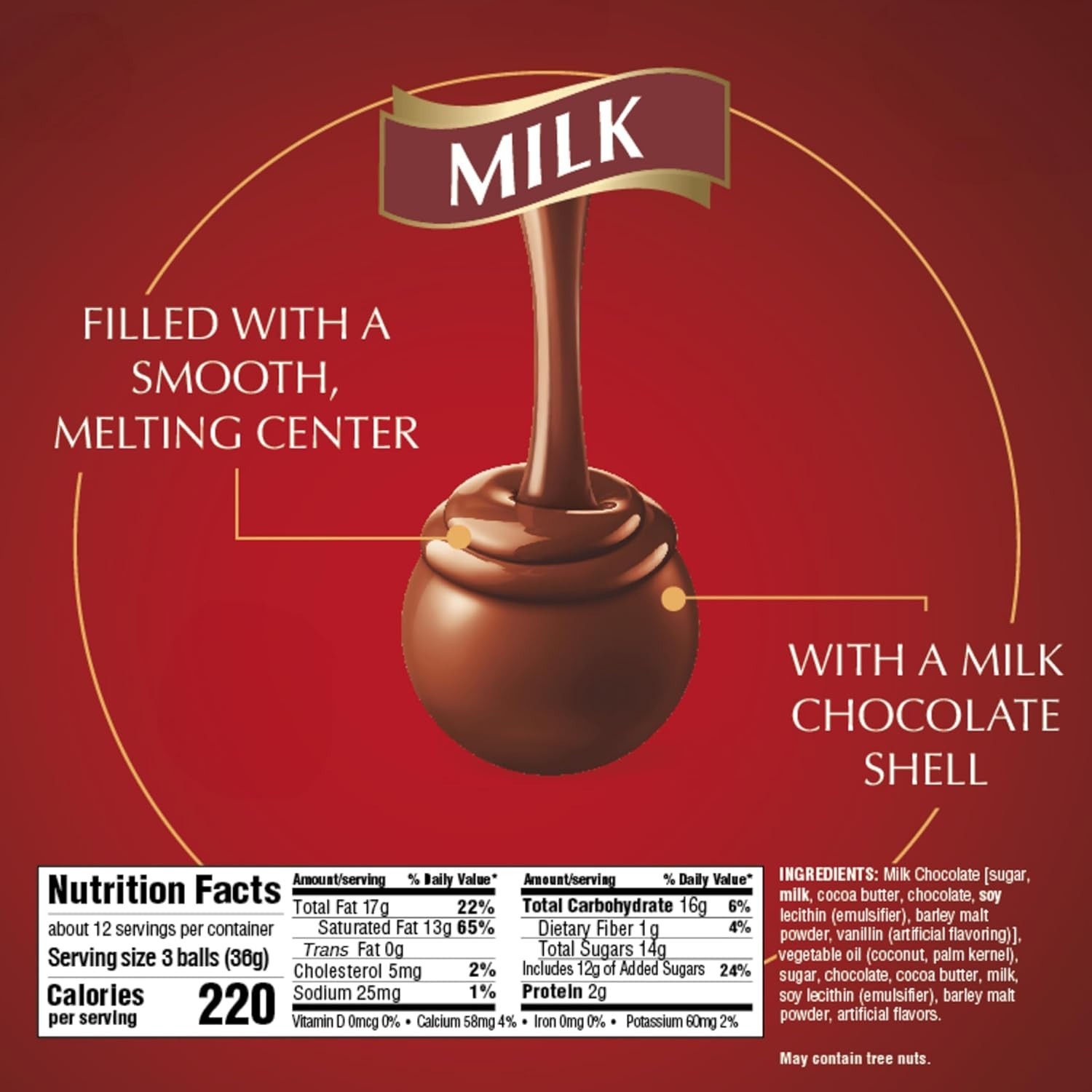 Luxurious LINDOR Milk Chocolate Truffles – Perfect 15.2 oz Gift for Any Occasion