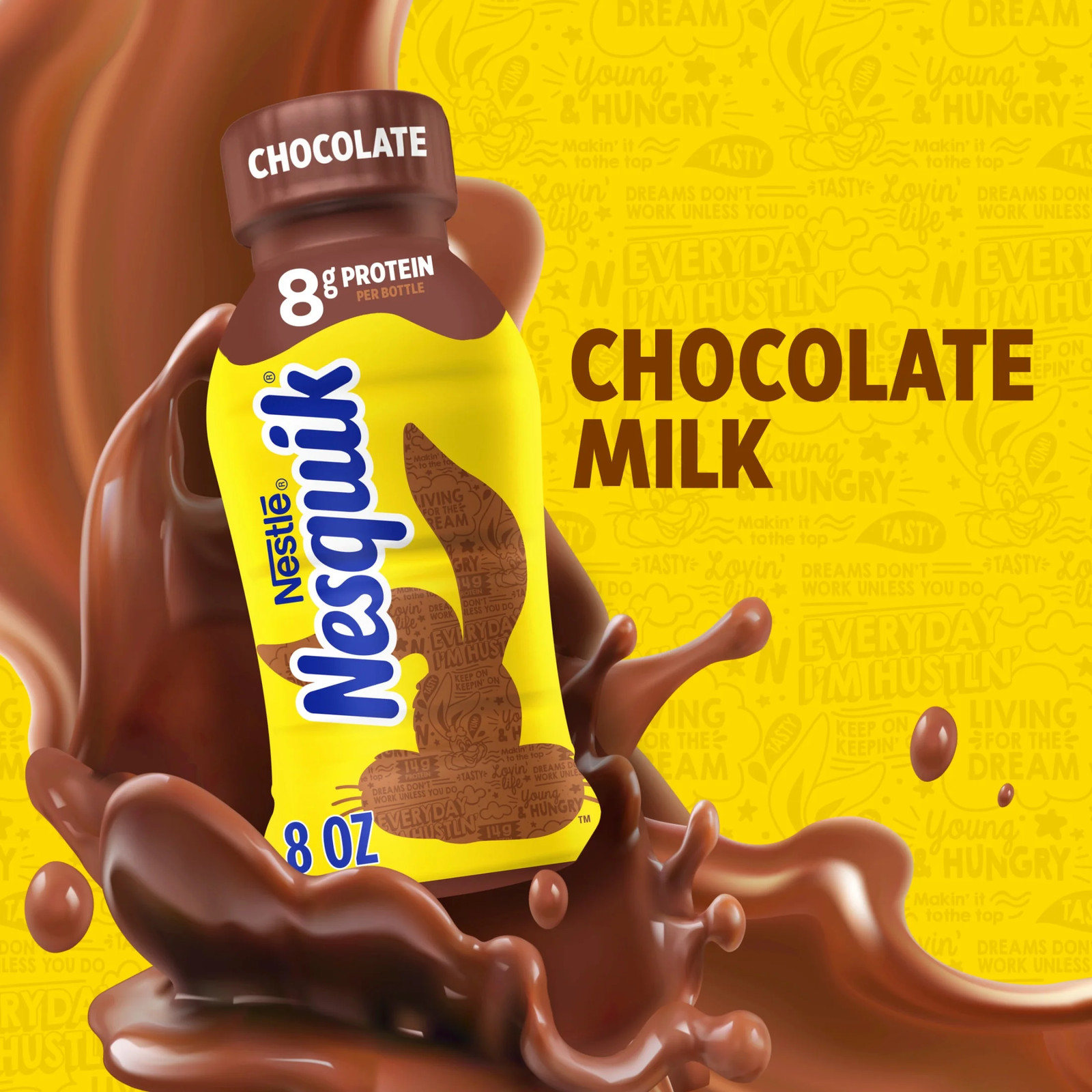 Chocolate Milk, Ready to Drink, Low-Fat Milk, 12 Bulk Pack, 8 Fl Oz Bottles