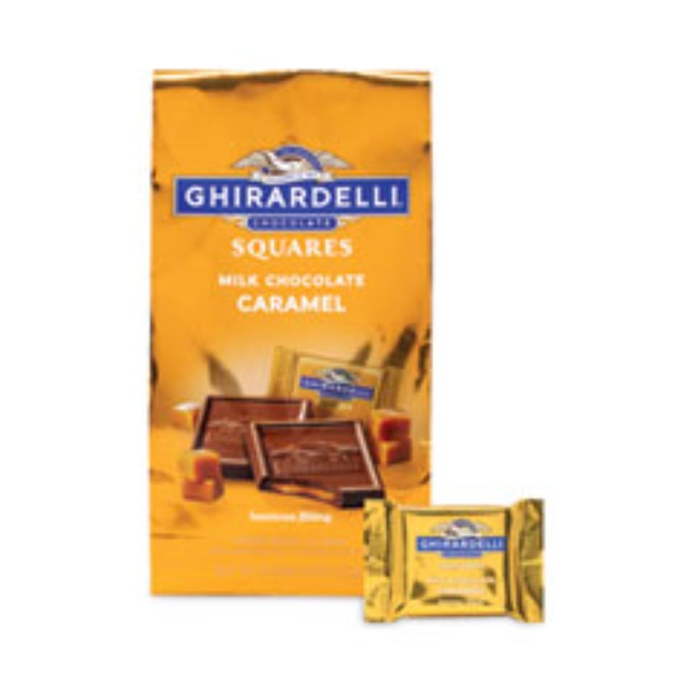 Ghirardelli Milk Chocolate And Caramel Chocolate Squares, 9.02 Oz Packs, 2 Count